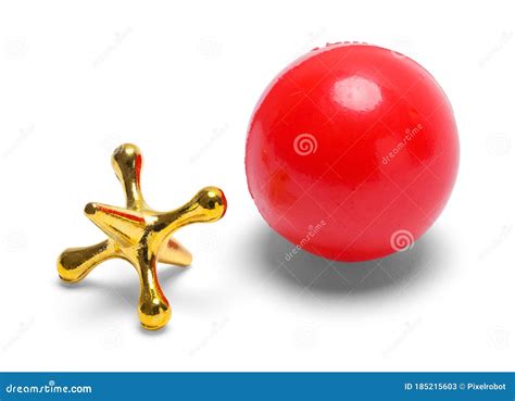 Jack and Ball stock image. Image of jacks, rubber, white - 185215603