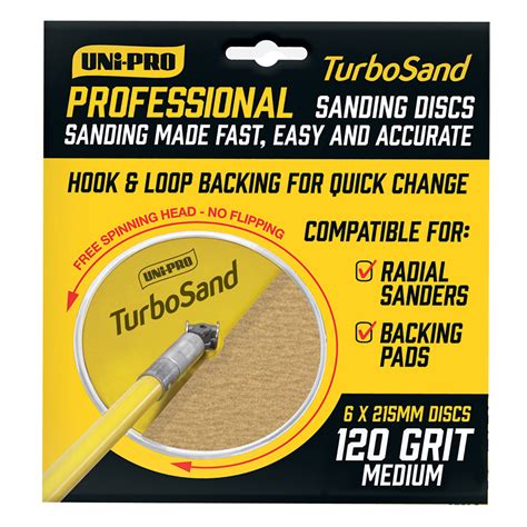 Uni-Pro Genius Extension Pole Kit - TurboSand Pole and 6 x Sanding Dis