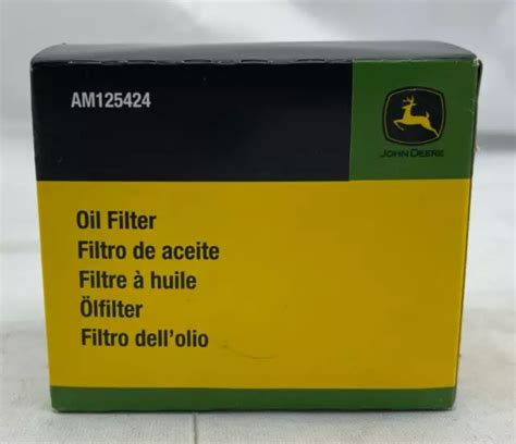 JOHN DEERE OIL Filter AM125424 Tractor Lawn Mower Engine Replacement ...