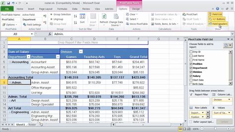 Pivot Table In Excel Templates
