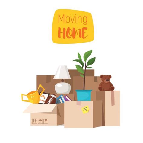 Best Moving House Illustrations, Royalty-Free Vector Graphics & Clip ...