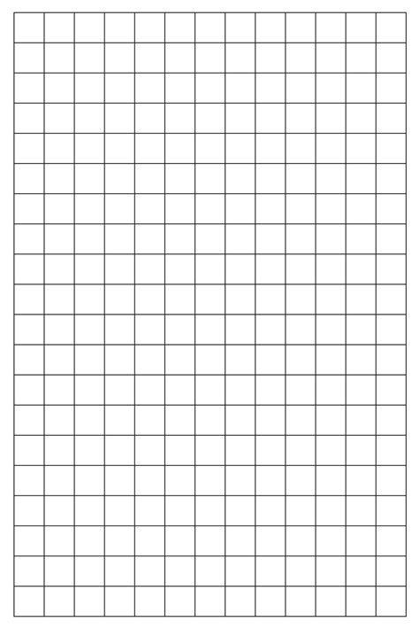 Free Printable 1 Inch Grid Paper {PDF Included} - Printables Hub