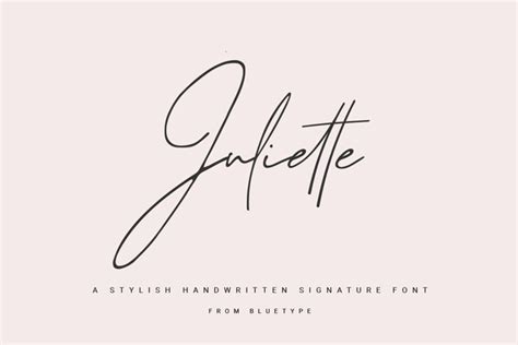 Juliette - Stylish Handwritten Signature Font | Free Font Download
