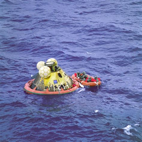 Apollo 11 Splashdown 45 Years Ago on July 24, 1969 Concludes 1st Moon Landing Mission - Gallery ...