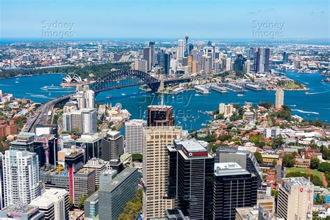 Aerial Stock Image - North Sydney To Sydney Skyline