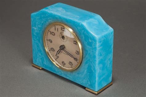 Art Deco Seth Thomas Catalin Bakelite Clock in Azure Blue | Clocks | Decophobia | 20th Century ...