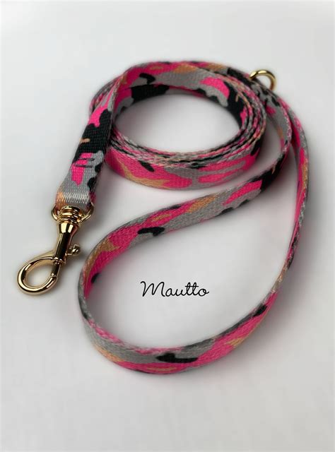 Pink Camo Dog Leash for Petite to Small Size Animal/Cat/Pet - 4 Lengths (Short to Extra Long ...