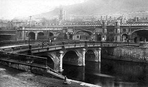 The Old Bridge, Bath c. 1950s Bath England, England Uk, Old Pictures, Old Photos, Isambard ...