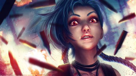 Jinx from Piltover & Zaun HD Wallpaper - League of Legends by EDDY SHINJUKU