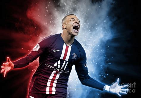 Kylian Mbappe Digital Art by Mounir Meghaoui