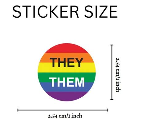 THEY / THEM Pronouns Stickers