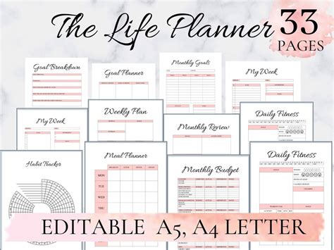 Life Planner, Printable Life Planner, Life Planner Binder,life ...