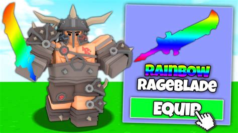 The RAINBOW RAGEBLADE In ROBLOX Bedwars... - YouTube