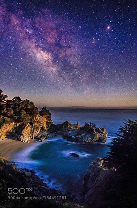 Milky way over McWay Falls Milky way over Mcway falls before moonset. Camera: Canon EOS 6D Lens ...