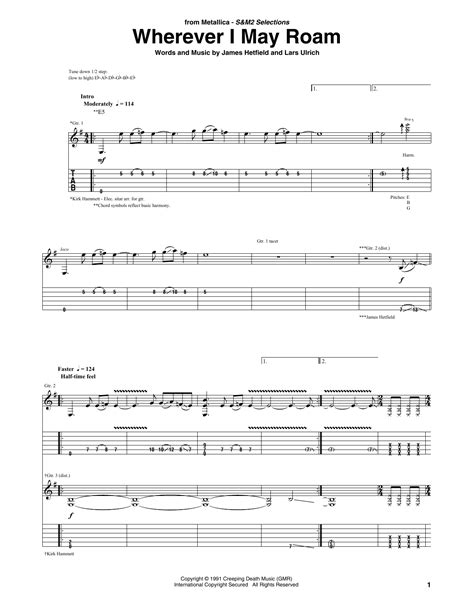 Wherever I May Roam by Metallica - Guitar Tab - Guitar Instructor