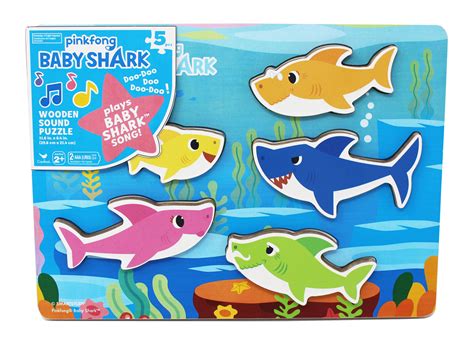 Pinkfong Baby Shark Musical Wood Sound Puzzle- Plays Song | Baby Shark ...