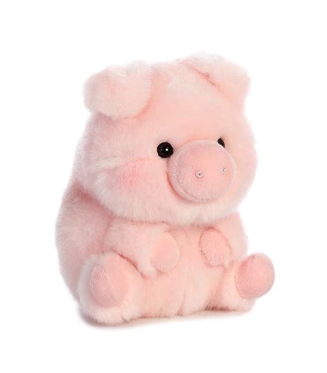 Aurora® Round Rolly Pet™ Prankster Pig™ Stuffed Animal - Adorable Companions - On-The-Go Fun ...