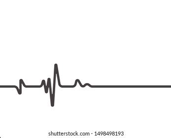 Heartbeat Heart Beat Pulse Flat Vector Stock Vector (Royalty Free ...