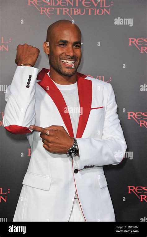 Boris Kodjoe attends the US premiere of "Resident Evil: Retribution" at ...