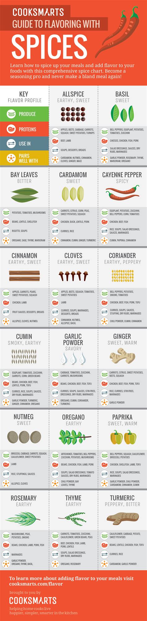 Make Sense of Spices With These Handy Infographics | Tips and Updates ...