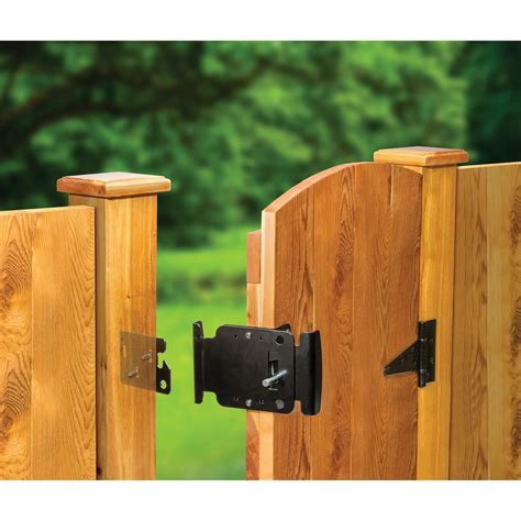 Fenix Two-way Fence Gate Latch-04034 - The Home Depot | Wooden fence ...