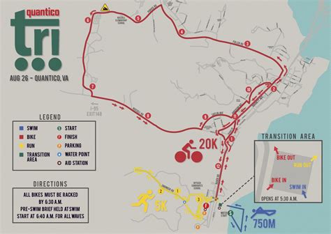 Course Map - Quantico Tri