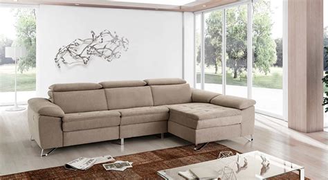 Modern Beige sectional sofa EF 017 | Fabric Sectional Sofas