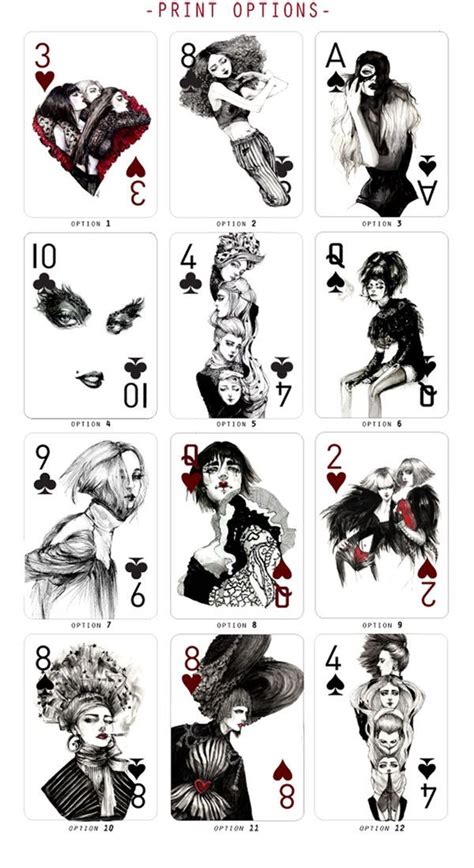 Playing Cards Designs Drawings