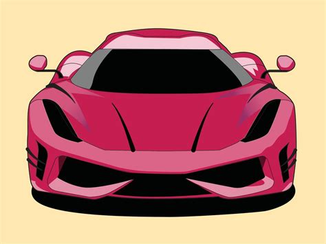 speed car front view vector design 17007012 Vector Art at Vecteezy