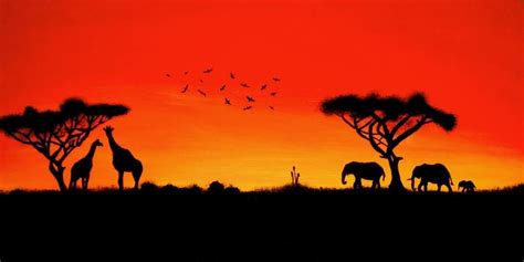 African Sunset by Deadmatt2052 on DeviantArt | African sunset, African paintings, Africa painting