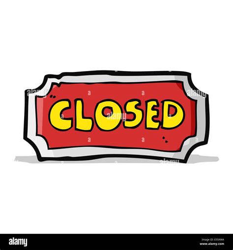 cartoon closed sign Stock Vector Image & Art - Alamy