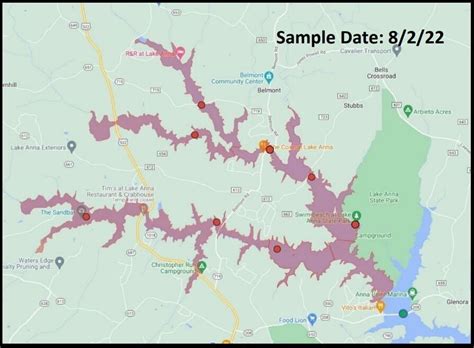 Lake Anna Algae Bloom 2024 Map - Tedda Mariska