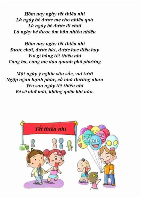 Bài Thơ Hôm Nay Ngày Tết Thiếu Nhi ️️Nội Dung, Hình Ảnh, Giáo Án - Bút Chì Xanh