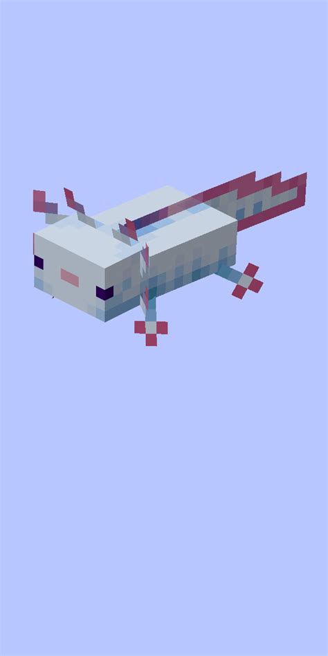 Minecraft white axolot, white-axolotl, axolotl, mc, Minecraft-axolotl ...