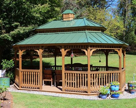 Oval Wooden Gazebos | Green Acres Outdoor Living - Outdoor Structures