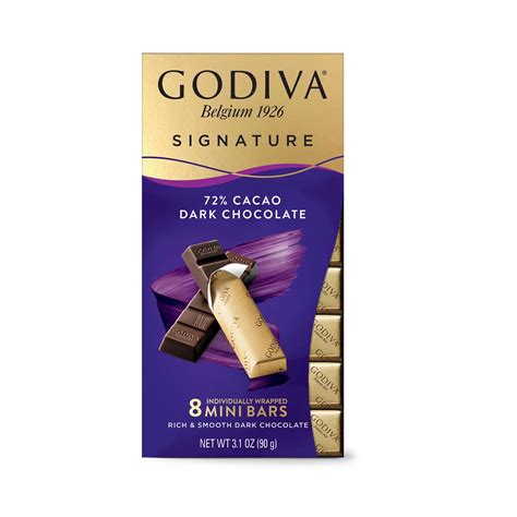 Godiva Signature 72% Cacao Dark Chocolate Mini Bars - Shop Candy at H-E-B