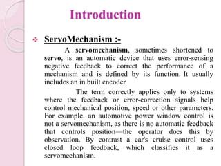 Servo mechanism and control system | PPT