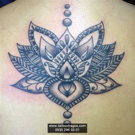 Mandala Çiçek Dövmesi #8295 - Tattoo Dragos