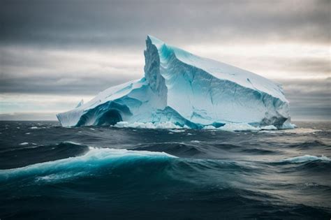 Premium AI Image | Photo iceberg with blue