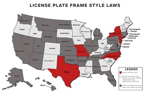 United States License Plate Frame Regulations — Camisasca Automotive Manufacturing, Inc.