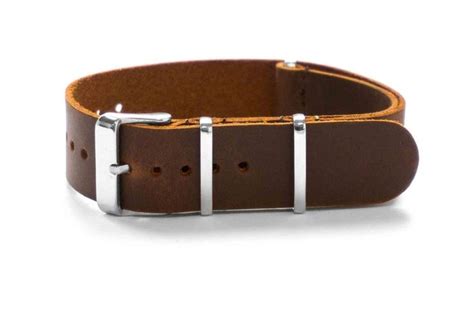 Leather NATO Strap Mid Brown | Nato strap, Leather, Vintage brown