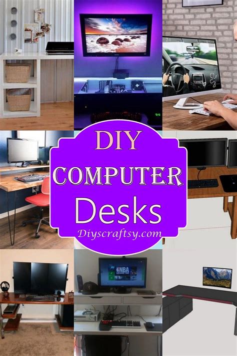 27 DIY Computer Desk Ideas and Plans | Diy computer desk, Computer desk, Computer desk design