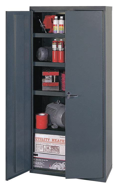 EDSAL Industrial Storage Cabinet, Gray, 72 in H X 36 in W X 18 in D, Assembled - 45GR76|VC1502G ...