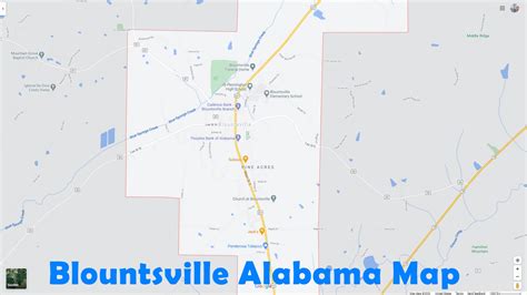 Blountsville, Alabama Map