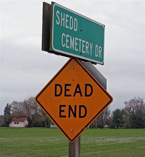 Funny Dead End Sign