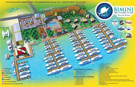 Bimini Big Game Club Resort and Marina Map