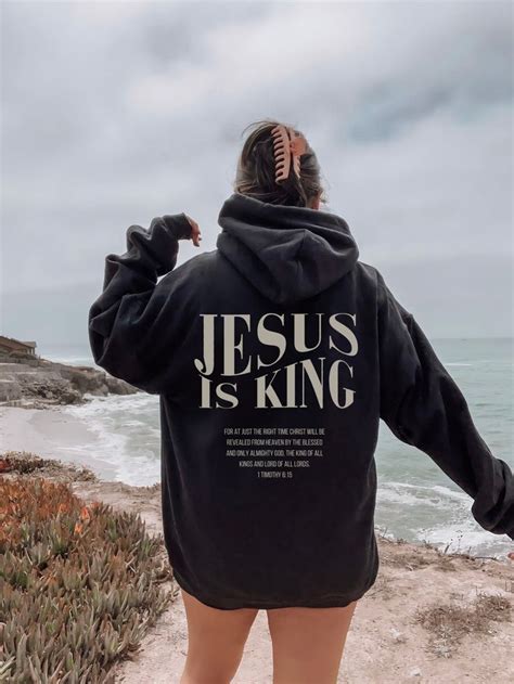 Jesus is King Sweatshirt Jesus Hoodie Christian Hoodie Christian Merch ...