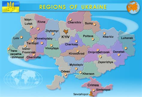 Ukraine Map Regions