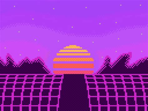 Some vaporwave pixel art i made! : VaporwaveAesthetics