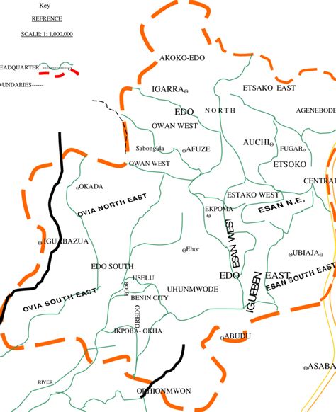 Map of Edo State, Nigeria | Download Scientific Diagram